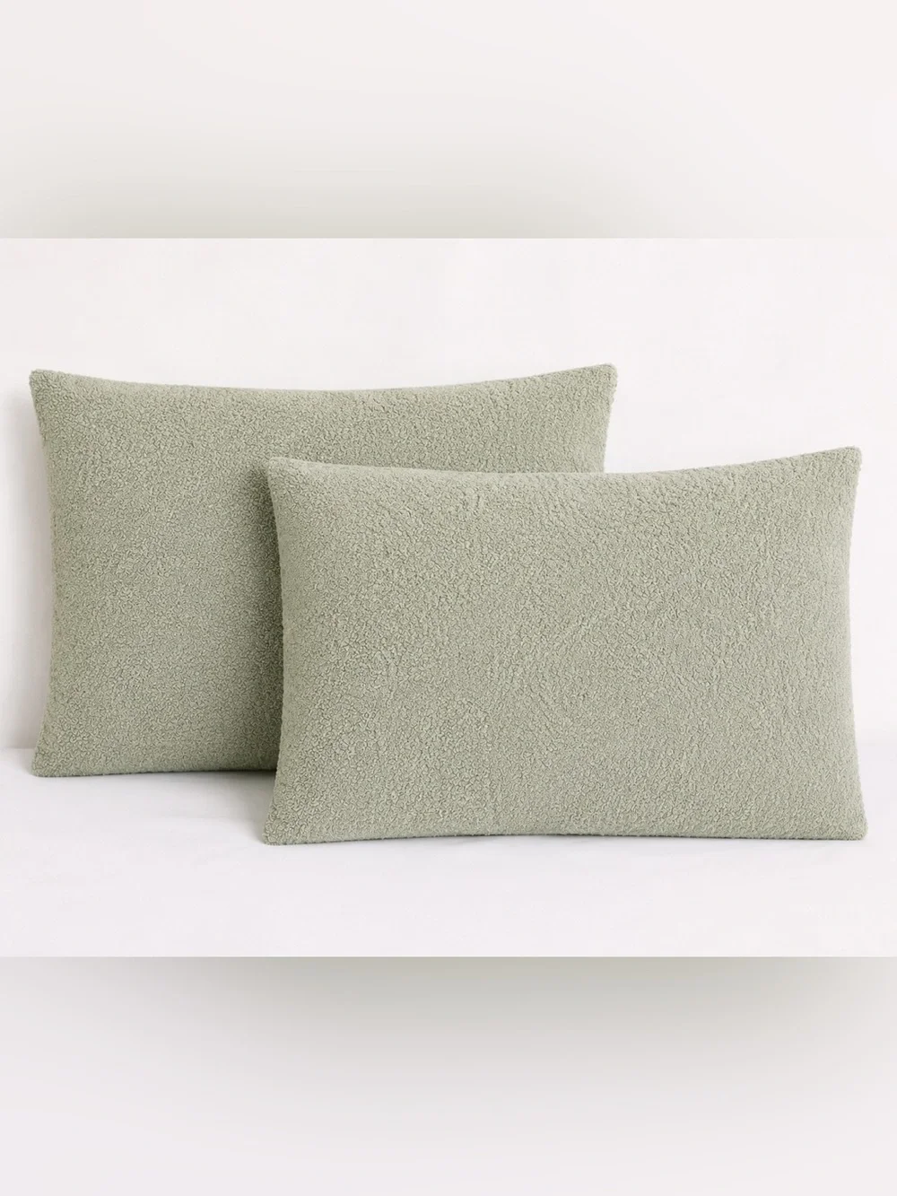 Sunday Citizen Sage Green Teddy Sherpa Standard Pillow Shams Set of 2